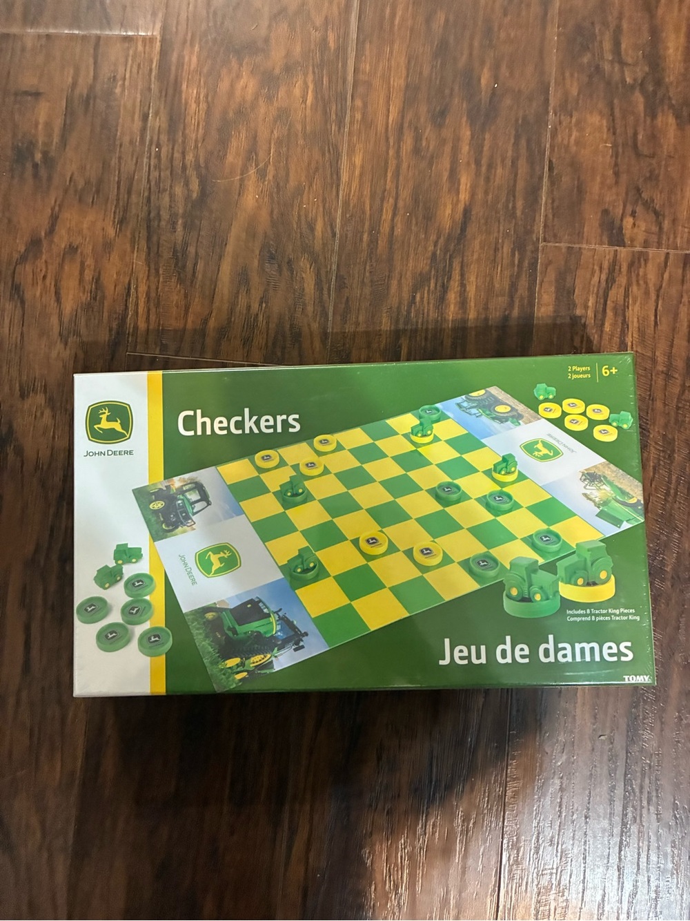John Deere Green and Yellow Checkers Board Game